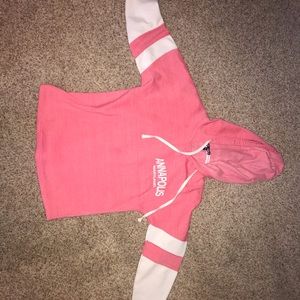 along sleeve Annapolis Maryland sweatshirt